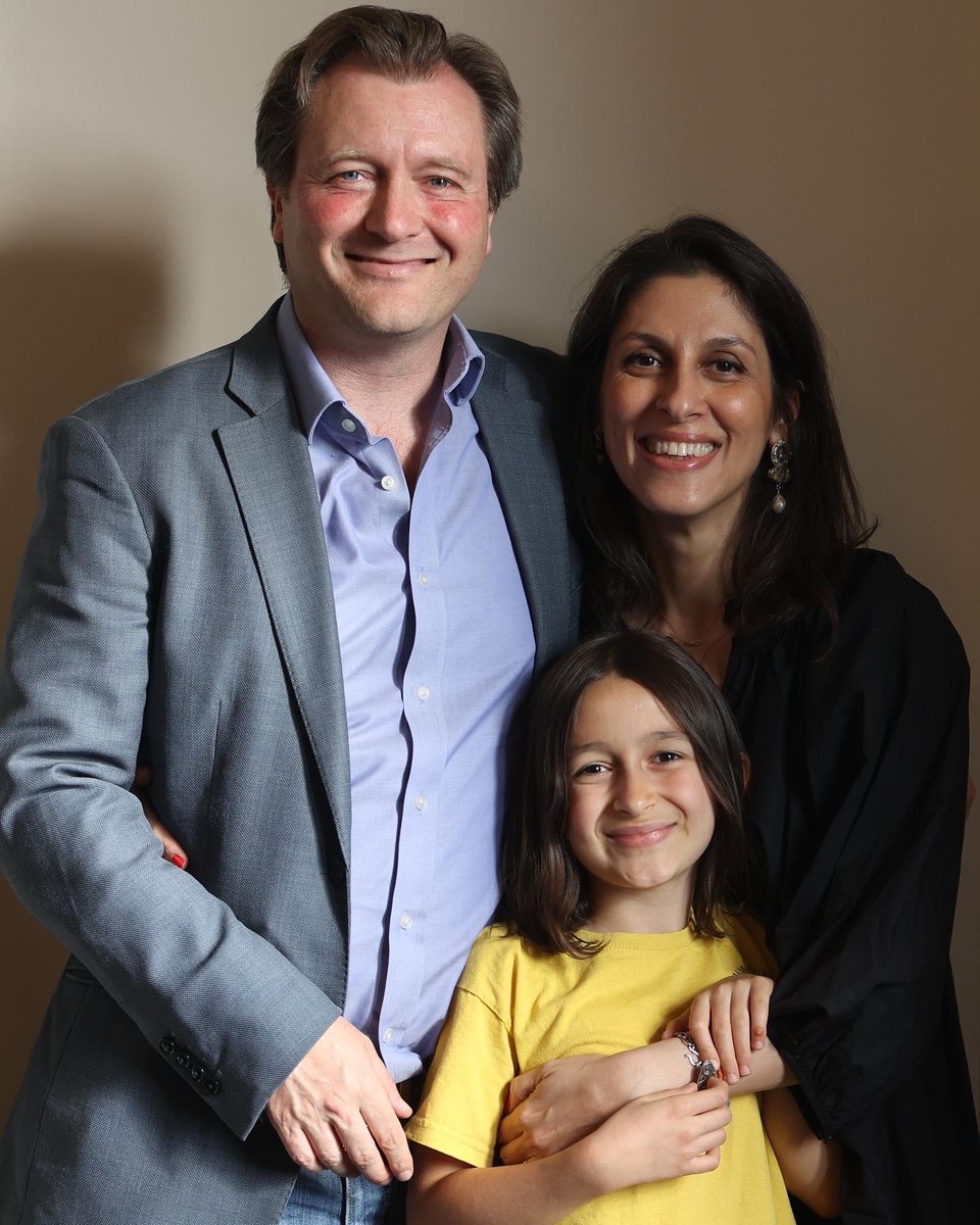 BenPhillips2020's tweet photo. It was great to have the pleasure to photograph Nazanin Zaghari-Ratcliffe at the @cambridgeunion earlier this week. 

It was particularly nice to mark the occasion with an important family portrait. https://t.co/PuNBrHqV0e