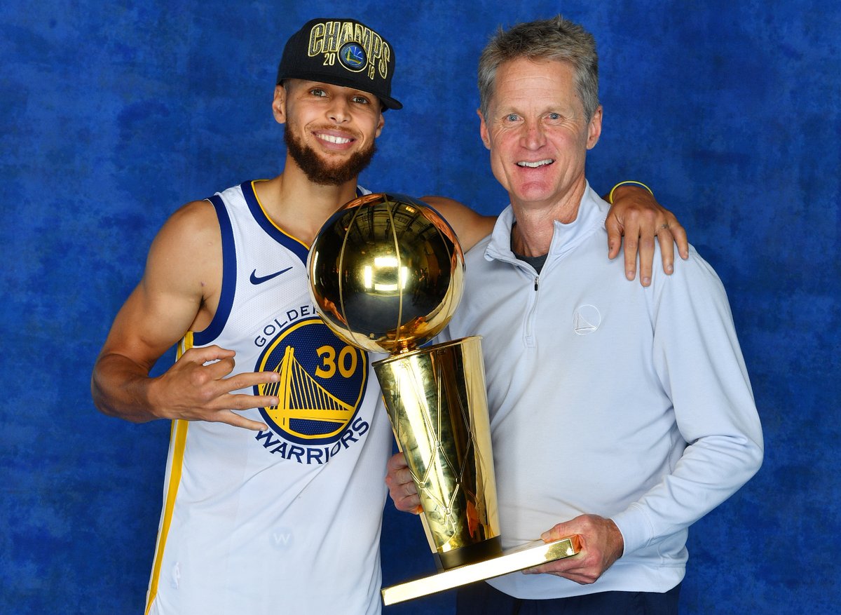 BleacherReport's tweet image. Steve Kerr's resume is unreal:

🏆 5x champion as a player
🏆 4x champion as a coach

All about the rings 💍