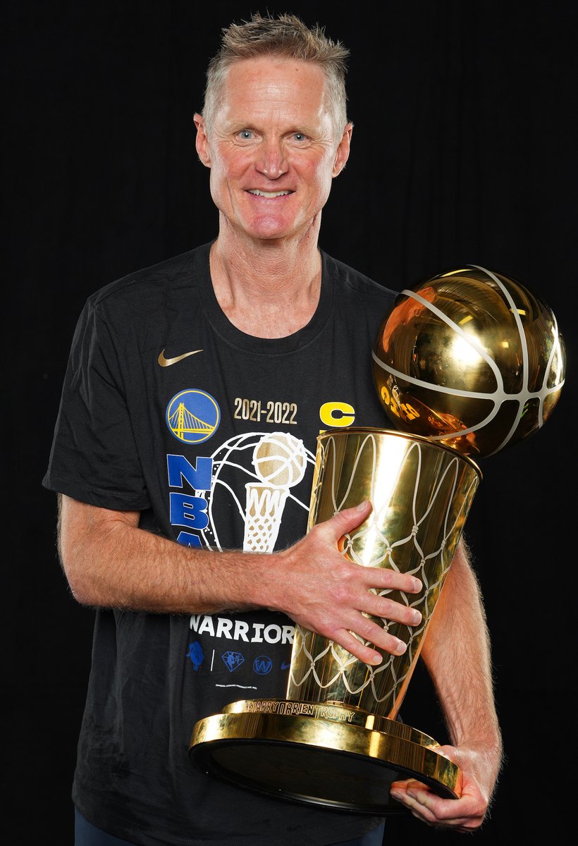 BleacherReport's tweet image. Steve Kerr's resume is unreal:

🏆 5x champion as a player
🏆 4x champion as a coach

All about the rings 💍