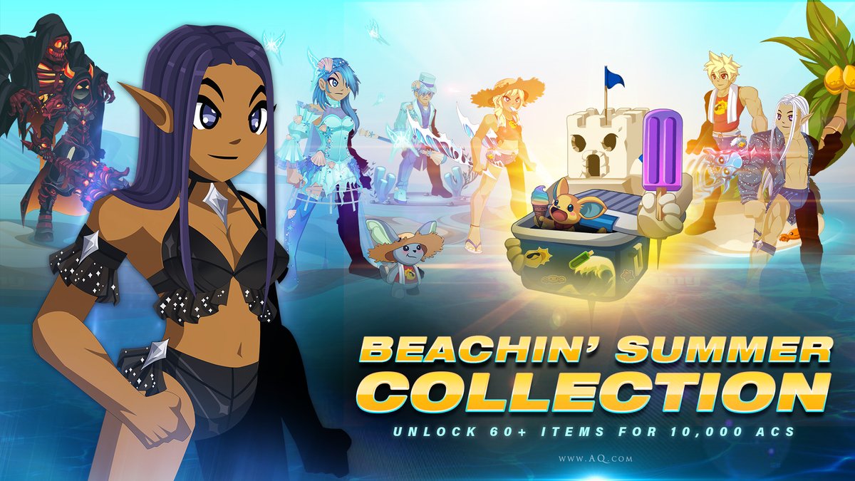 AQWorldsGame's tweet photo. Our releases are 🔥🔥🔥! To keep the heat turned up, we're giving everyone another chance to win one of three free Collection Chests! Like and retweet this post by 11:59 PM EST on Monday, June 20th for a chance to get 1 of 3 free chests. #AQWSummerGiveaway https://t.co/vhesiBnAsJ https://t.co/YGKcC8oEFh