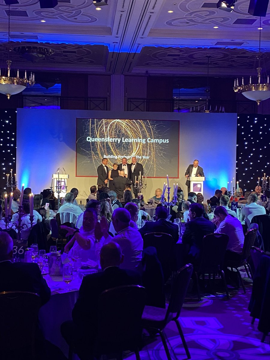 This was a tough category, a highly commended for Building Project of the Year  #CEWAwards2022 is presented to Queensferry Learning Campus <a href="/kierconstruct/">Kier Construction</a> <a href="/FlintshireCC/">Cyngor Sir y Fflint / Flintshire County Council</a> <a href="/EWArchitects/">Ellis Williams Architects</a> <a href="/ajpliverpool/">AJP</a> #Futureserv congratulations
