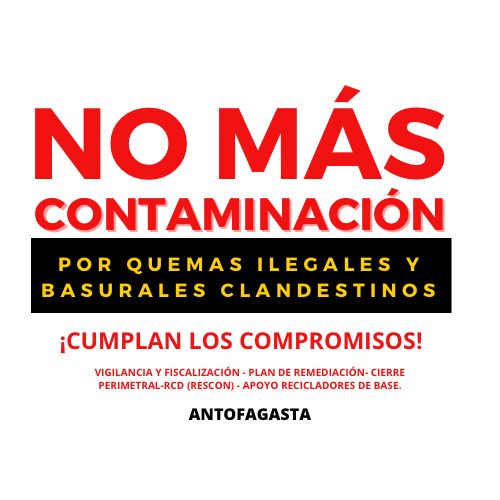 Carlosantofa22's tweet photo. Las familias que viven en La Chimba merece respeto y dignidad, basta de quemas ilegales, humos tóxicos, plagas de ratones y moscas, desprecio por la vida. Exigimos que se cumplan los compromisos asumidos por la Autoridad @AntofagastaMuni  @GOREAntofagasta  @jonathanplan9 https://t.co/S5pec9ubhR