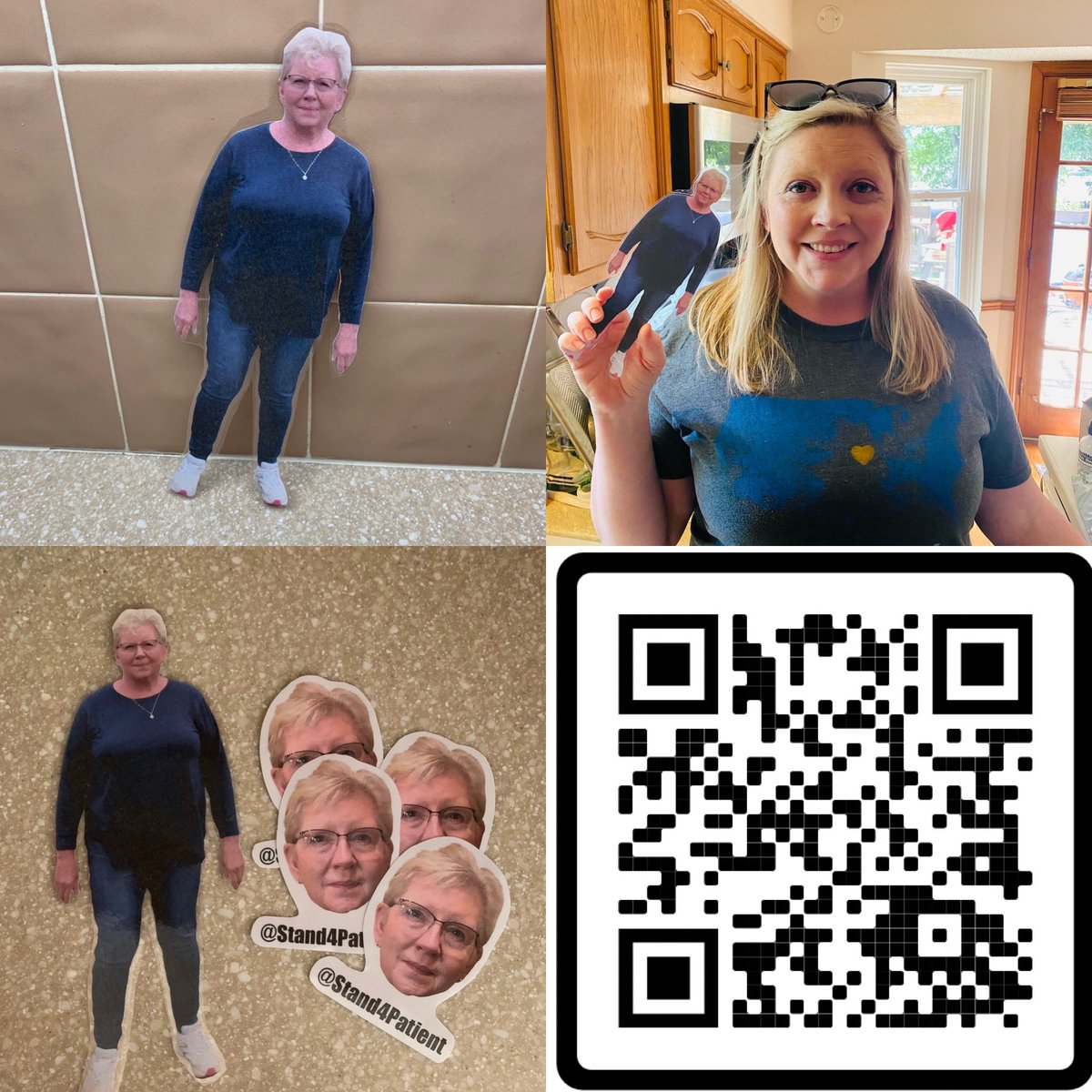 Stand4Patient's tweet photo. To us she was known as mom, to others, nana/aunt/momma Sharon. Her life was cut short, her family plans to continue her #legacy through #patientadvocacy & the need to improve #patientcare. #flatSharon is going to be traveling with friends and family #sharingsharonsstory. #Cancer https://t.co/NDlSDyQP4T