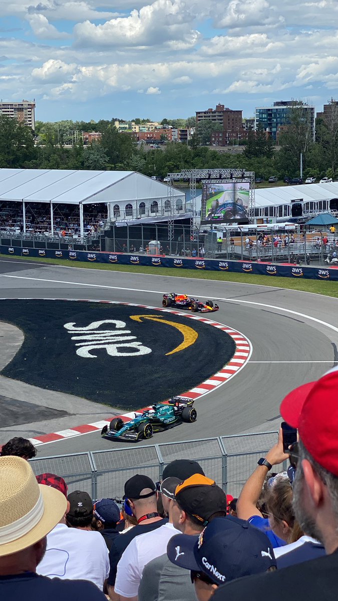 fannehsm's tweet photo. We’re here at the @F1 #CanadianGP! Let’s go team! #TrackTV https://t.co/kYOed0LT9g