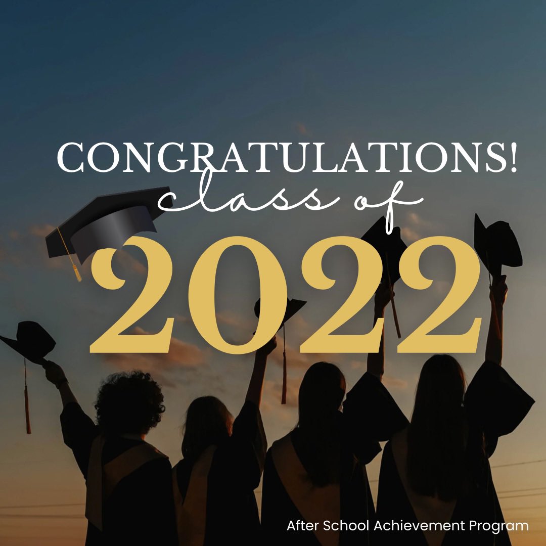 Congratulations to all our scholars who have graduated high school, promoted to 9th grade, new 6th graders, and all our littles going to 1st grade! 🌟

✨ You’ve made it! Congratulations on your well deserved success! ✨

#ASAPOSIDE #AFTERSCHOOL
