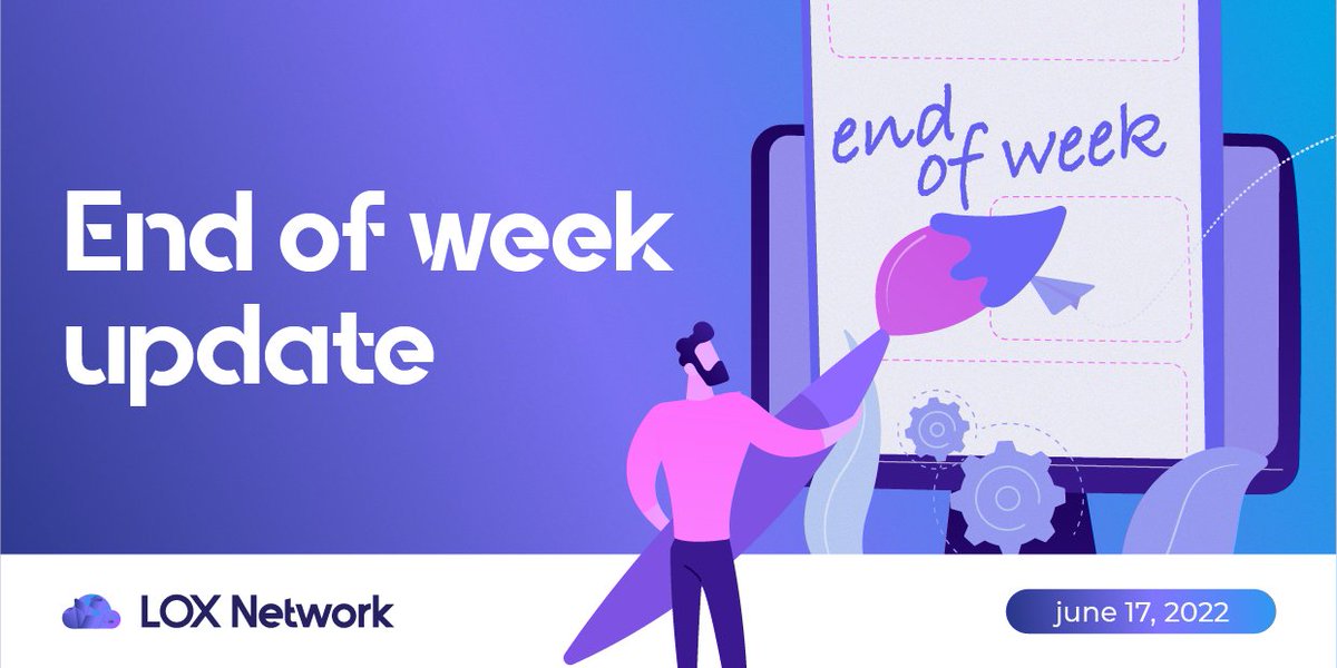 LoxNetwork's tweet photo. Lox Network End of week Update! 

Take a look at the most recent update

https://t.co/fhIi9zwHVH

Want to learn more join our discord! - 

https://t.co/CoXbNPGv58

#Lox #LoxCommunity #LoxNetwork #LOXfam https://t.co/twU7YUrAPY