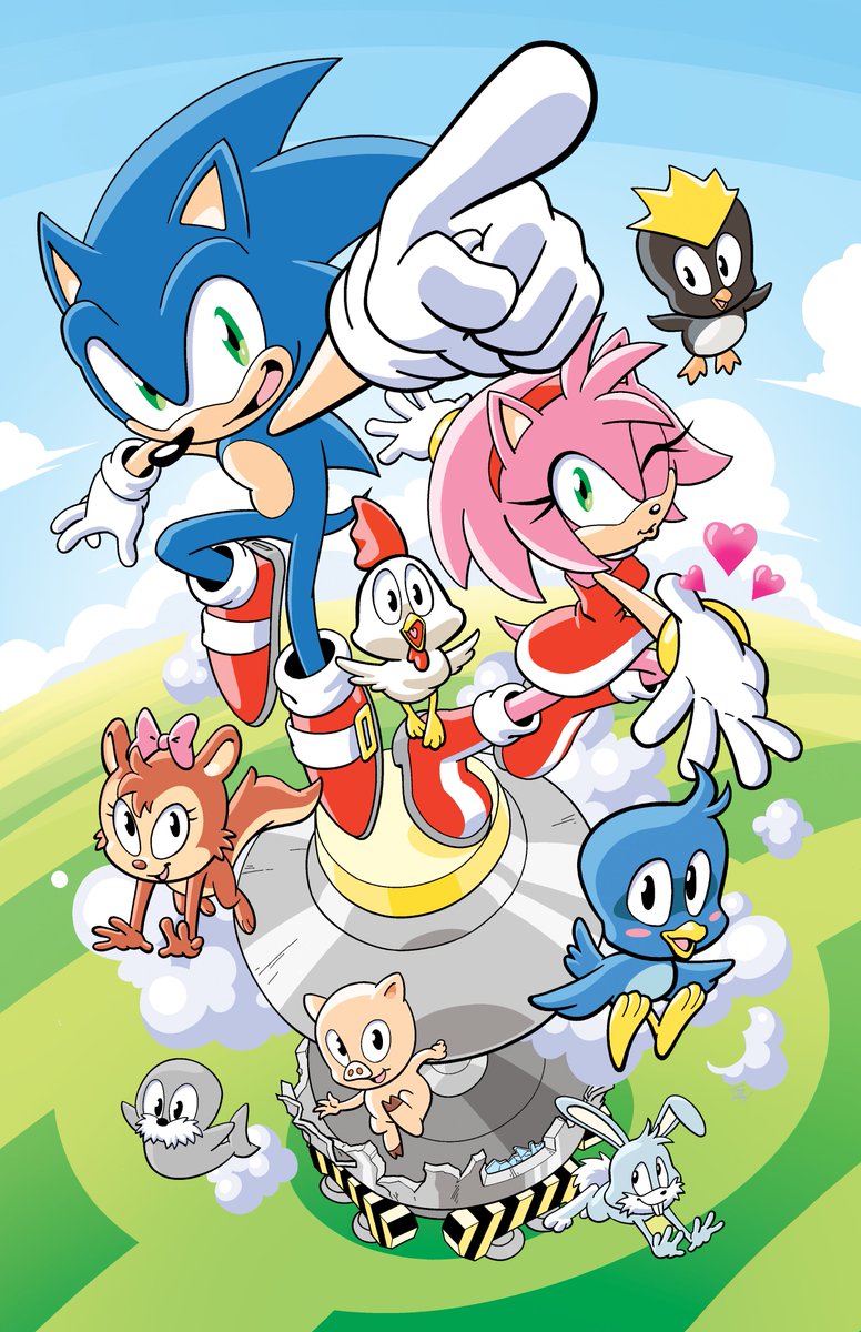 yardleyart's tweet photo. Settin' 'em free with this commission for @BlueFlash09!

Also quick update: I did 3 covers for various IDW Sonic books over the last month, chipped away at this commission and I'll be finishing issue 4 of the Felix miniseries soon, so I can finally deliver the other coms I owe. https://t.co/umf6hHMTCi