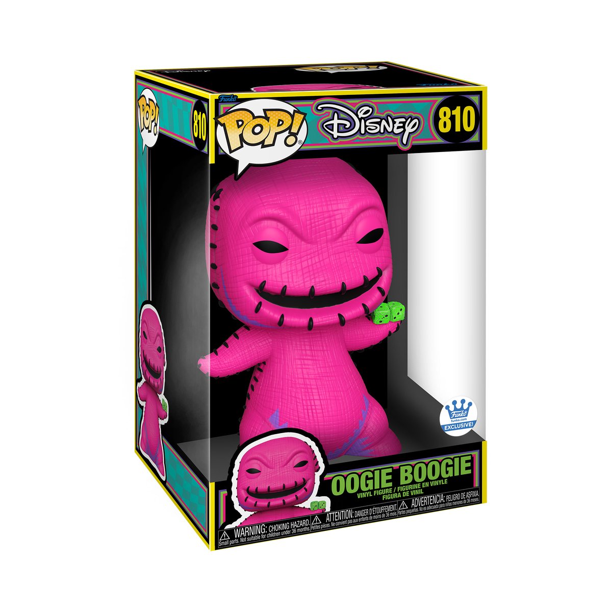 OriginalFunko's tweet image. RT and follow @OriginalFunko for the chance to WIN the Funko Shop exclusive The Nightmare Before Christmas - Oogie Boogie with Dice Black Light POP! Jumbo! #Funko #FunkoPOP #Giveaway #TheNightmareBeforeChristmas