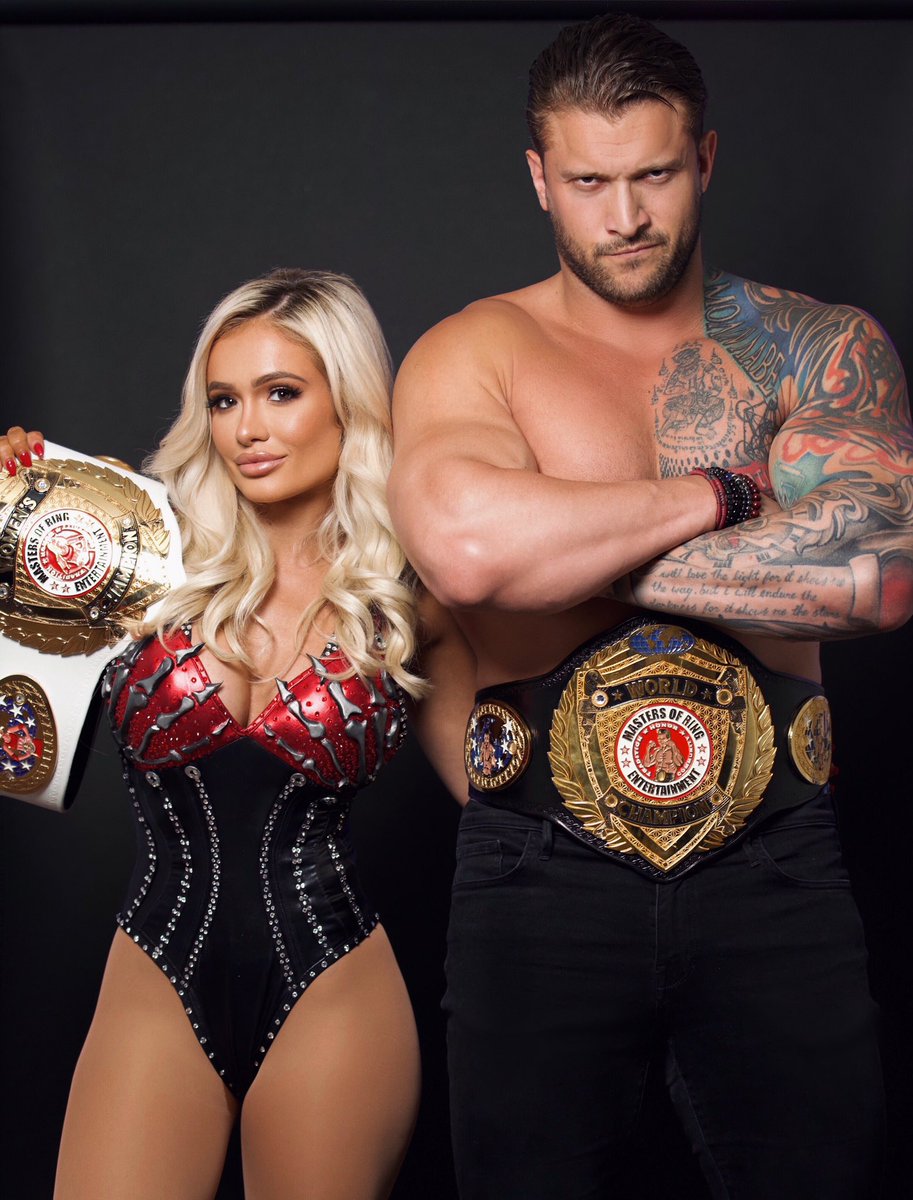 MastersofRing1's tweet photo. Our Masters of Ring Entertainment champions: “The Smokeshow” Scarlett Bordeaux @Lady_Scarlett13 and Killer Kross @realKILLERkross! #MORE #MOREWrestling #MastersofRingEntertainment #KillerKross #ScarlettBordeaux #andNEW #champions https://t.co/qLwDfx0KTu