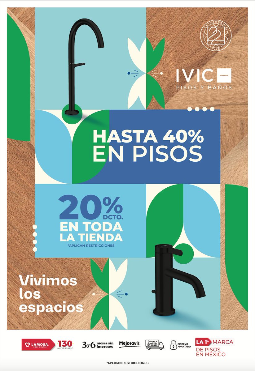 Padre es estrenar pisos en IVIC LAMOSA.
Cuentan con el mayor inventario de pisos en Sonora.
Visitalos ya!!.
Boulevard Ignacio Soto esquina Lampazos.
Telefono: 662 215 30 90
Vigencia de las promociones: al 30 de junio.