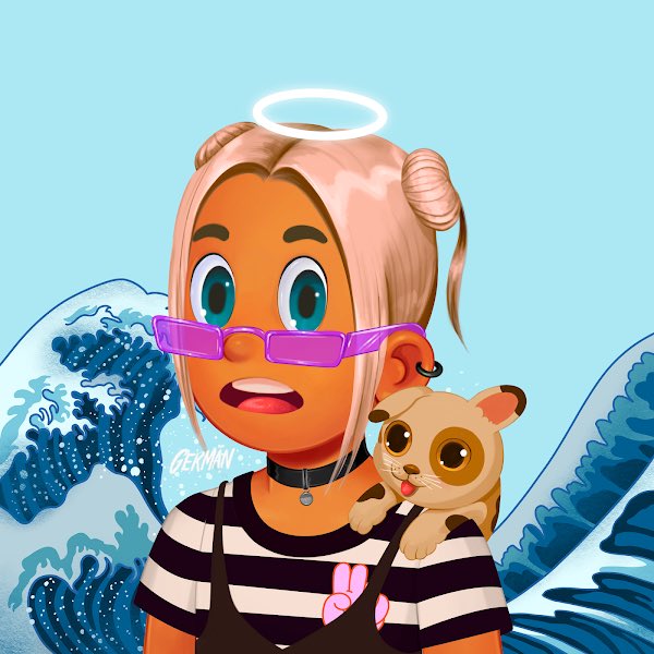 CreativeFriendz's tweet photo. TCFC Legendz #12: Matriona
Every community has that amazing energetic, out of the ordinary super cheerful and positive member!@matriona_fails is one of them ✌️thanks for your awesomeness! 

#CreativeFriendz #NFT #NFTs #NFTCommunity https://t.co/RLkViyzPeY