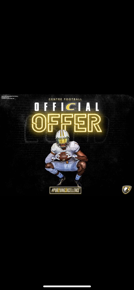 blakebirchfiel1's tweet photo. Blessed to receive my first offer from @CentreFootball ! Thank you @CoachAndyFrye @devinbice88 . https://t.co/rMzKOH04Zl