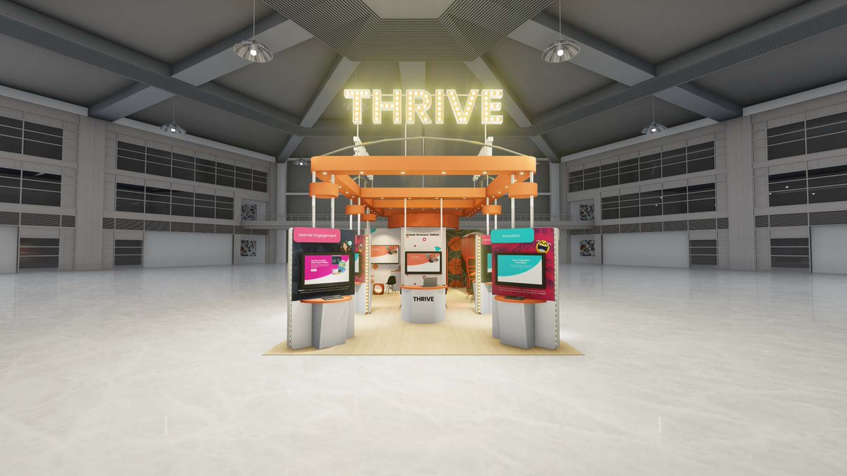 VDAinc's tweet photo. A great exhibit design is more than just pretty graphics. It’s a brand experience that resonates with your audience and builds human connections. Like this one for Thrive. Check out the start to finish process of another successful #tradeshow #boothdesign, fabrication &amp; install. https://t.co/nmUGUnHwtB