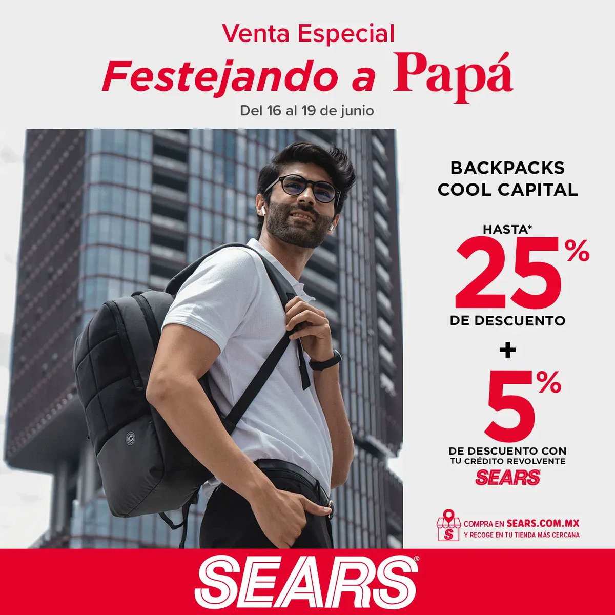 searsmexico's tweet photo. Aprovecha esta promoción y llévate una mochila #CoolCapital con un magnífico descuento. ✨👉https://t.co/ukh2iF6cGI

*Consulta las bases aquí: https://t.co/pCXJNRpdBT https://t.co/tpS4z5oWs8
