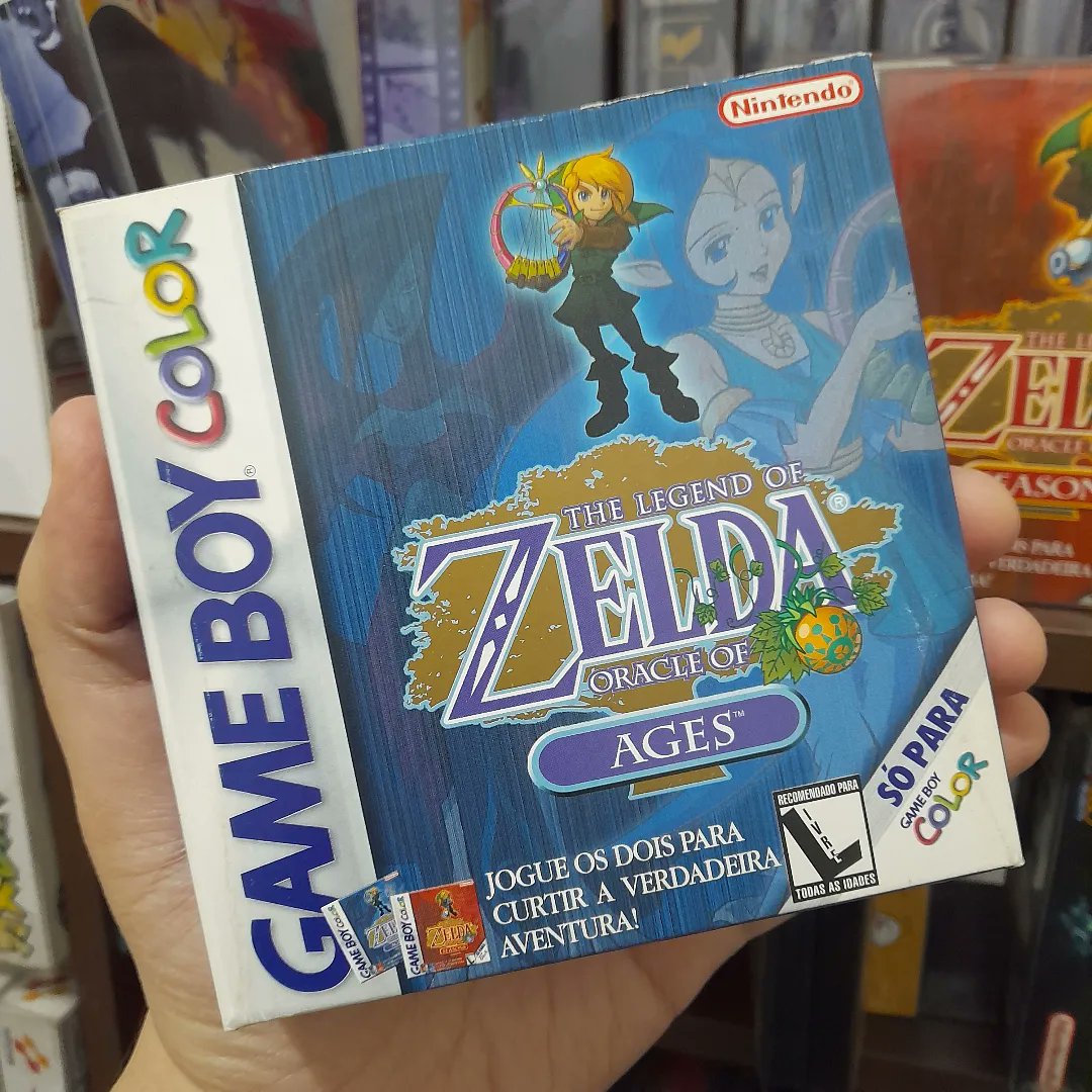 Vocetubeia's tweet photo. Nintendo Made in Brazil - Part 9: The Legend of Zelda - Oracle of Ages by Gradiente Entertainment (GBC) #Nintendo  #nintendobrasil #nintendobr #gradiente #capcom #gameboy #gameboycolor #zelda #thelegendofzelda #oracleofages #nintendobygradiente https://t.co/Og151KF7e2