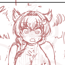 ぷんすこじんげいちゃんのしたがき 