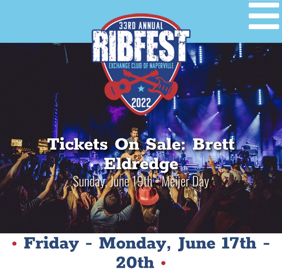 RIBFEST this Sunday June 19th 1-2PM i’ll be playing mainstage! Yall don’t wanna miss it, we got a great lineup including <a href="/_alexandrakay/">Alexandra Kay</a> <a href="/levihummon/">Levi Hummon</a> <a href="/HardyMusic/">HARDY</a> <a href="/bretteldredge/">Brett Eldredge</a> <a href="/NaperRibfest/">Ribfest Hosted by Exchange Club of Naperville</a>