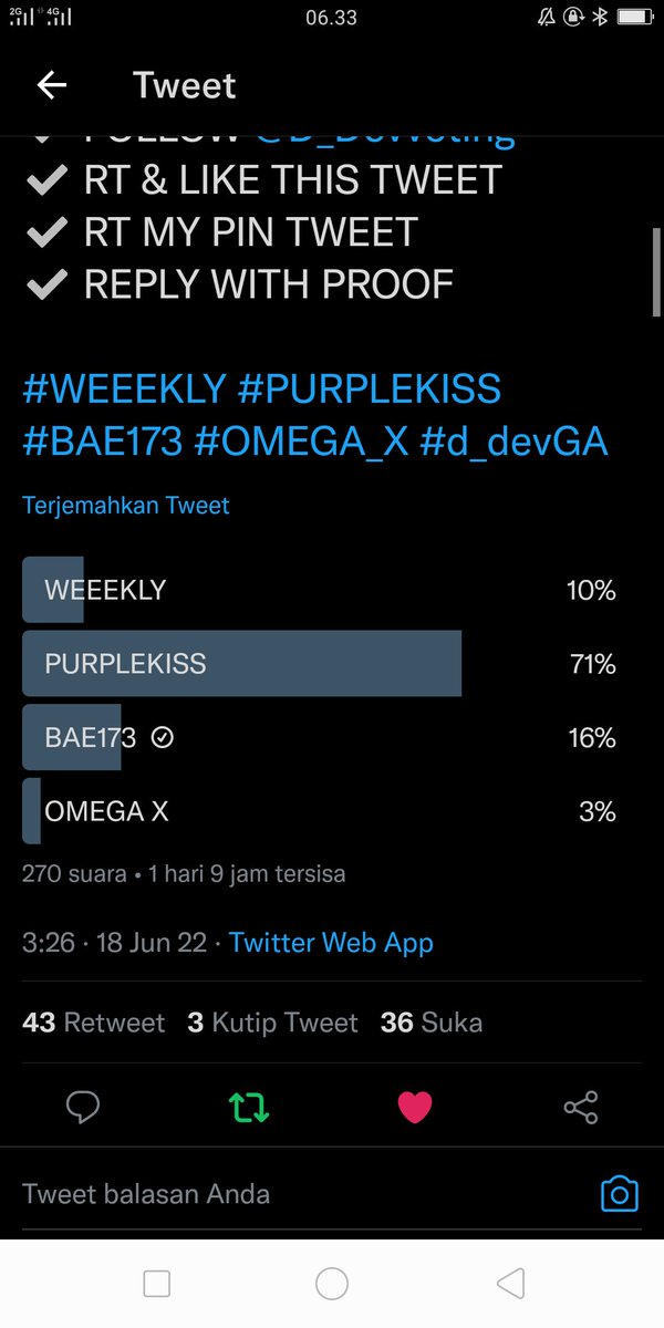 ixorastarr's tweet photo. @D_Devvoting Done for #BAE173 https://t.co/3tAg3RwN9n