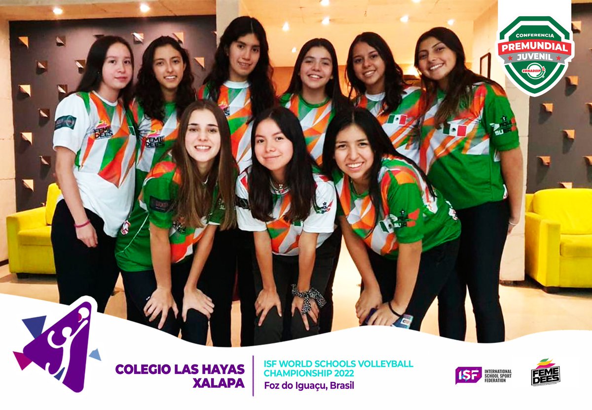 🇲🇽 El <a href="/colegiolashayas/">Colegio Las Hayas</a> inicia su camino rumbo al Campeonato Mundial Escolar de Voleibol 2022 en Brasil. 
¡Mucho éxito! 
#CONADEIP #FEMEDEES #ISFamily