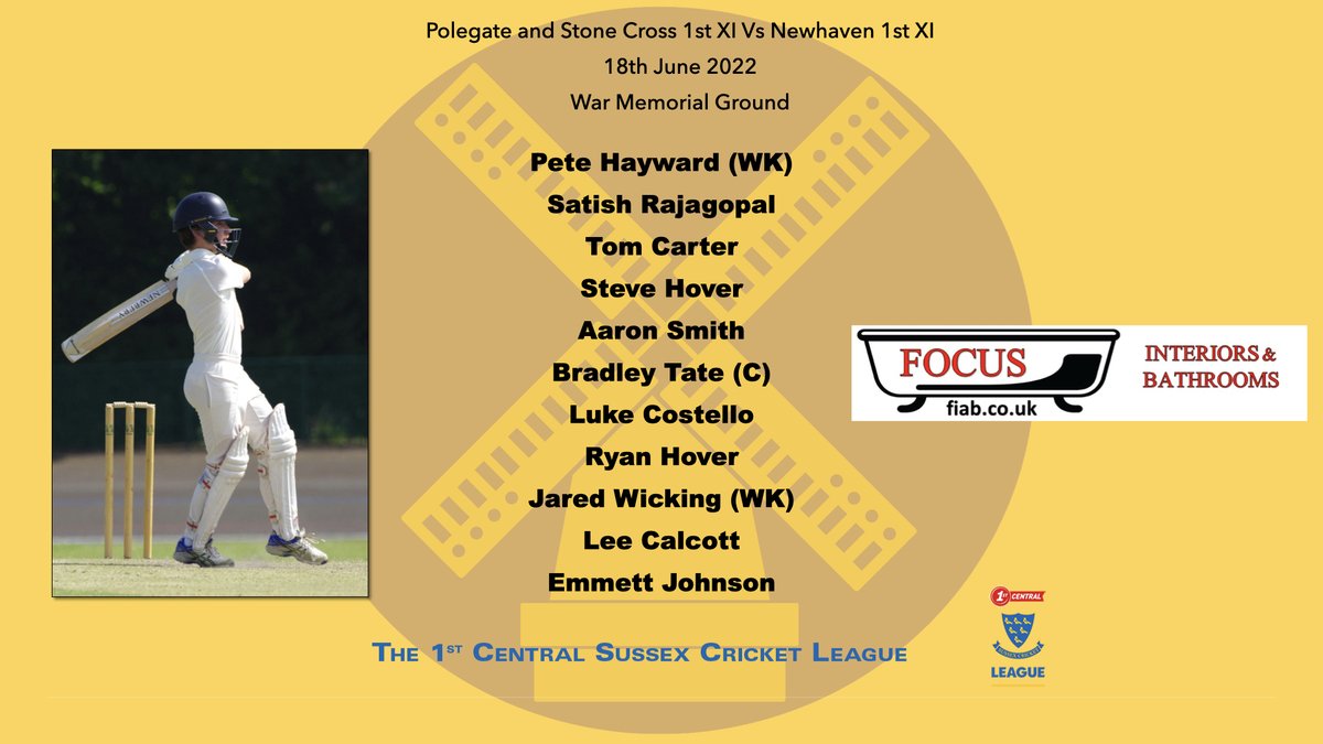 PolegateCC's tweet image. Matchday! 🏏 

Massive week for both teams.

The 1s host Newhaven in a 2nd v 3rd clash in division 7.

The 2s really need to start picking up wins and will look to do so against Rotherfield.

(No 2s graphic this week as team still being finalised... Standard)

Go well both teams!