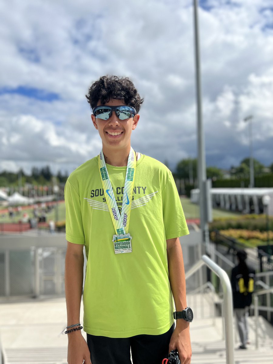 Big end of the season 2 mile for Isaac! 5th place at nationals with a 9 sec pr!! 9:15.41 2 mile!!