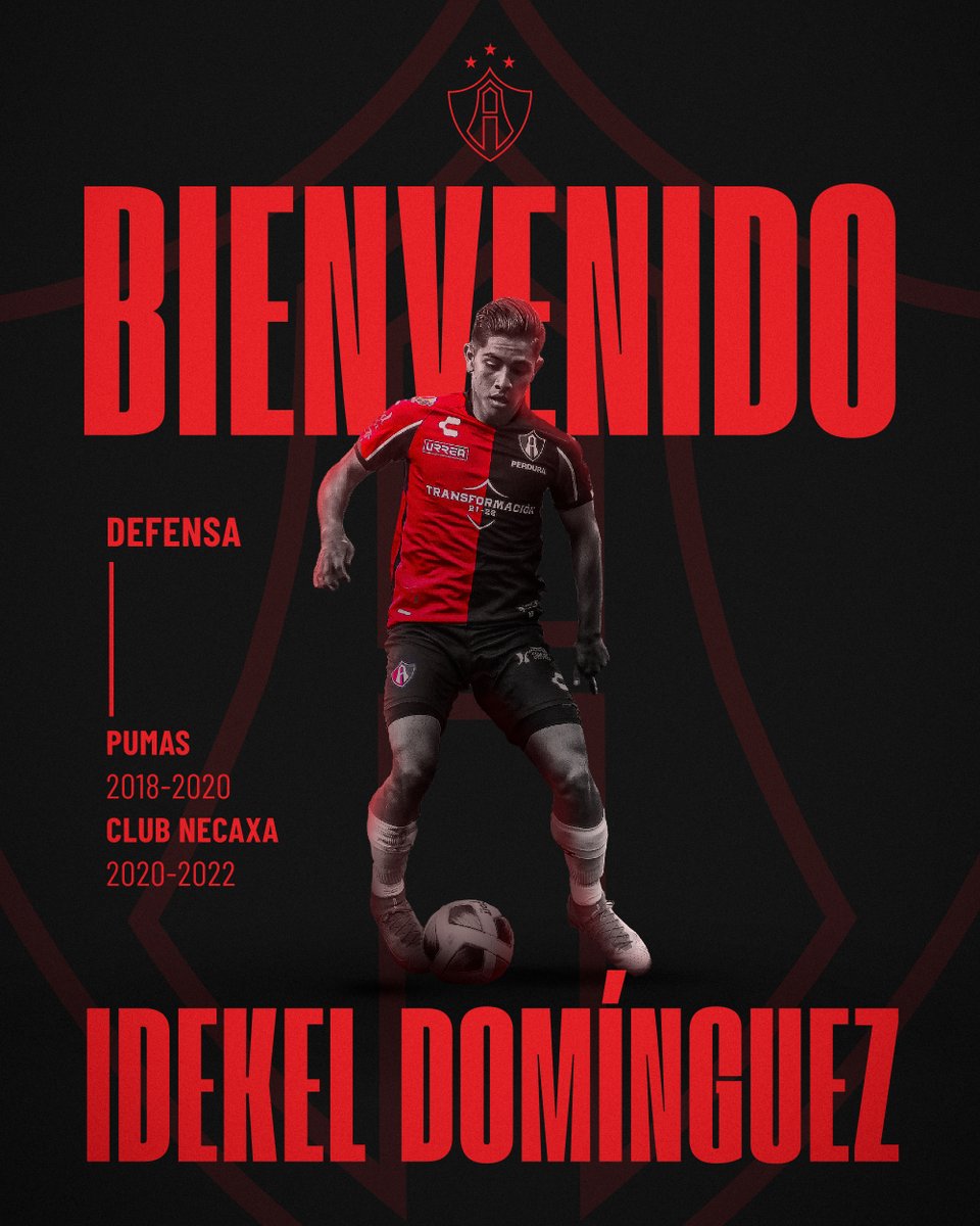 ¡Bienvenido al Bicampeón del Fútbol Mexicano, Idekel Domínguez! Desde ahora defenderás estos colores que nos llenan de alegría ❤️🖤

🗞️: bit.ly/39zM39T