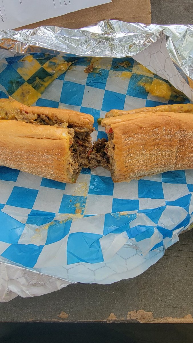 Best Cheesesteak in the Southeast!! Thank you <a href="/itzaphillything/">IT’Z A Philly Thing</a> for being at <a href="/MusCornerNash/">Musicians Corner</a> tonight!!