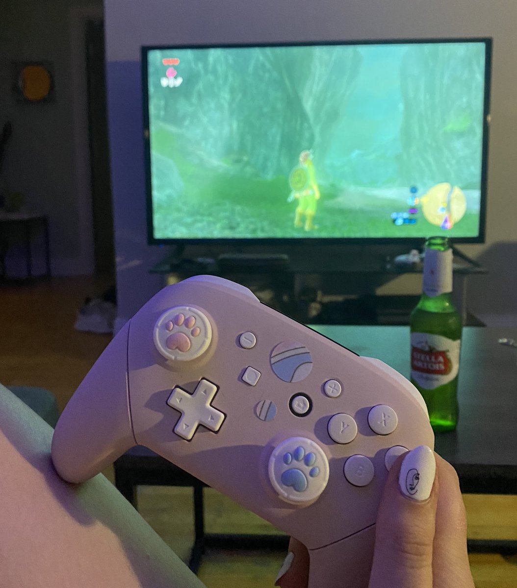 3DMali's tweet image. After almost 5 years, I’ve decided to jump back into Breath of the Wild ✨  

I’m so excited for the second one to release 🥺 ft my customized switch pro remote 👉🏻👈🏻

#Zelda #ZeldaBoTW #CustomRemote #BreathoftheWild #Nintendo #Switch