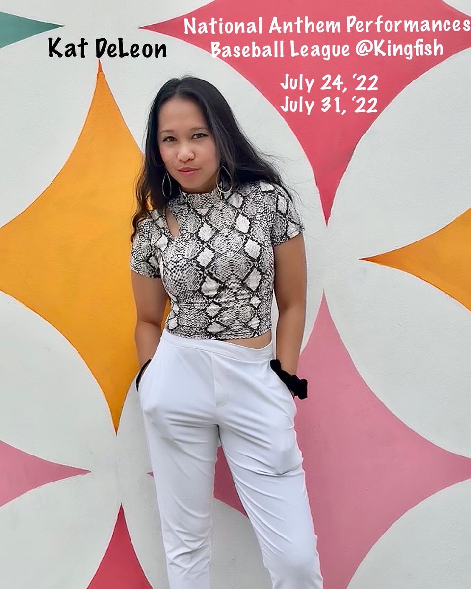 KatDeLeonMusic's tweet photo. Excited to be back singing the national anthem at the baseball league this season at @KenoshaKingfish stadium! #gokingfish #kenoshakingfish #katdeleonmusic
Dates:
24July2022 & 31July2022 https://t.co/KT3ORDAf6Q
