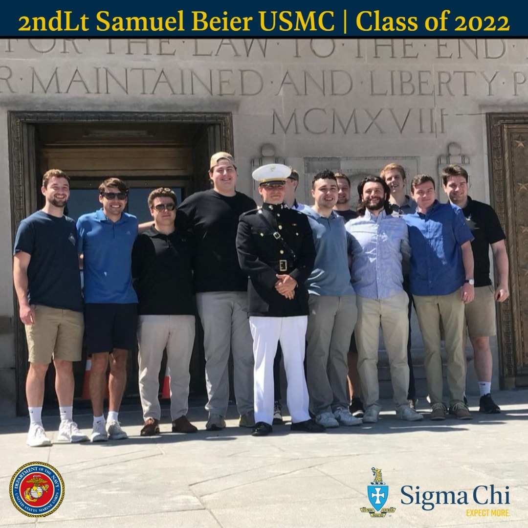 Congratulations to recent graduate Samuel Beier on becoming a commissioned officer in the United States Marine Corps. Commissioned officers are college graduates who have earned and accepted an appointment issued in the name of the president of the United States.