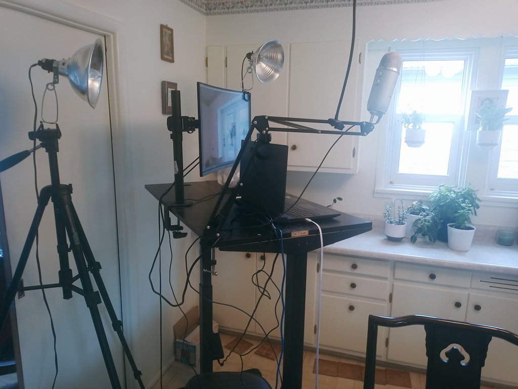 Theo_Logica's tweet photo. My kitchen has literally been transformed into a film set for #LoveInTheKitchen. Can't wait to cook with so many amazing Catholics this weekend and especially with Fr. Leo @PlatingGrace! https://t.co/CUlsmsJ6Gj
