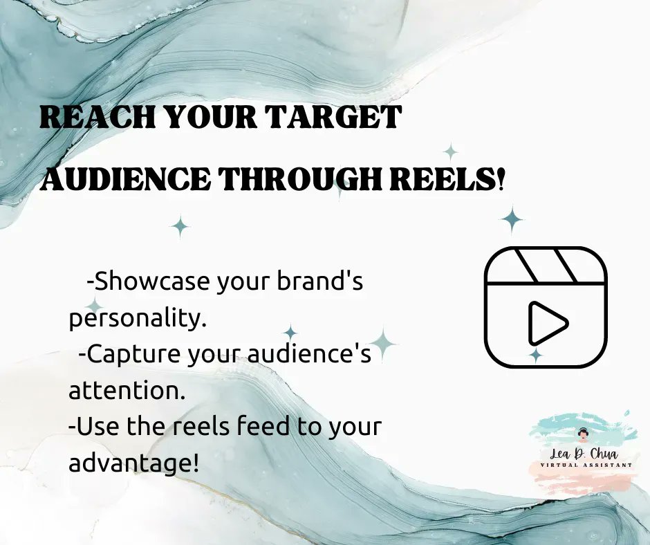 LeaChua7's tweet photo. Happy Morning everyone! For this week’s we want to focus on Reels! 👔

#LEAdership #LEArnsomething #uniquecontent #digitalmediastrategy #findyourniche #digitalmediamarketing #digitalcreative #digitalcreative #creativeconcepts #mediamarketing  #targetaudience #beyourownbrand https://t.co/n1p60qvt9K