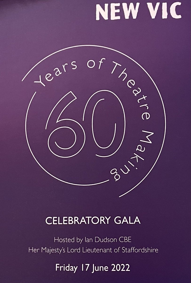 Take a bow <a href="/NewVicTheatre/">New Vic Theatre</a> 
60 years of outstanding theatre in the round with three outstanding artistic directors who appreciated the importance of co-created collaborative theatre making. Testimony  to a stand out cultural and community venue where talent and excellence thrives.