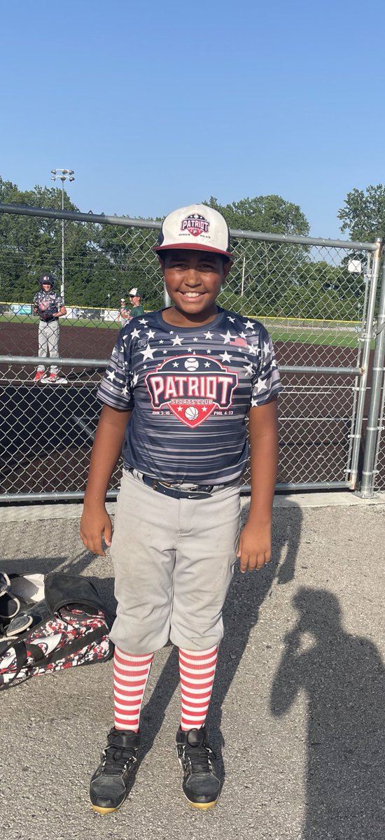 KCSPORTS's tweet photo. What a great inning for Patriot’s Sports Club! Back-to- back-to-back home Runs by #91, Max Stutzer, #3, Couper Gera, and #88, Jackson Bo Jensen #playUSSSA 
@USSSA_KC | @USSSA_Midwest |@USSSA https://t.co/EZBaIbBXvh