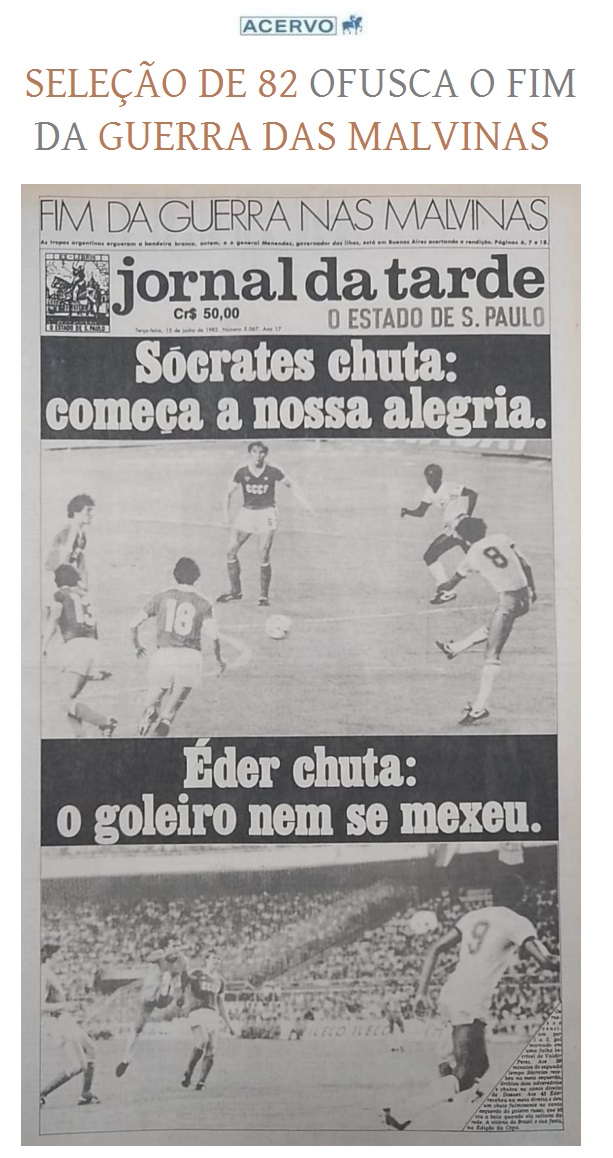 EstadaoAcervo's tweet photo. Jornal da Tarde: Seleção de 82 ofusca fim da Guerra das Malvinas 
https://t.co/lVOePrc5B0
#JornaldaTarde #JT #JornaldaTarde_JT #GuerradasMalvinas #Copade82 https://t.co/SHpZ6Xv1EK