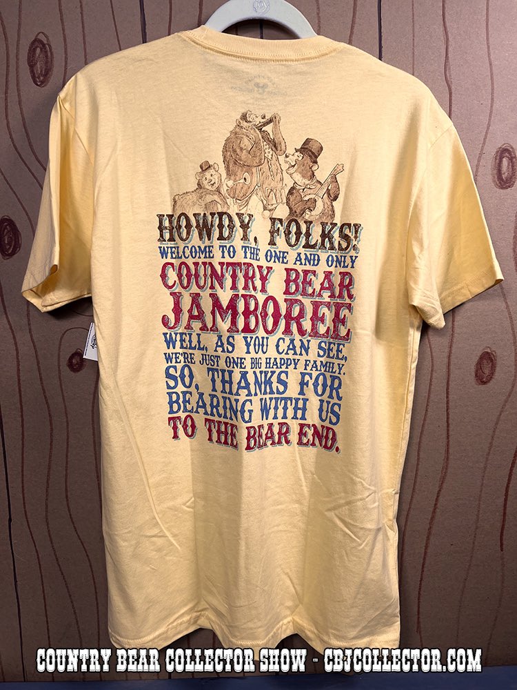 CBJCollector's tweet photo. Now over at https://t.co/dlvIL4KWrc we take a look at this 2020-2022 #CountryBearJamboree #castmemberexclusive shirt! Why does the release date span 2 years? Tune in and see!
Watch here: https://t.co/b9gMGCKzzH
#DisneyParks #disneypodcast #podcast https://t.co/Lu8TjNFUFI