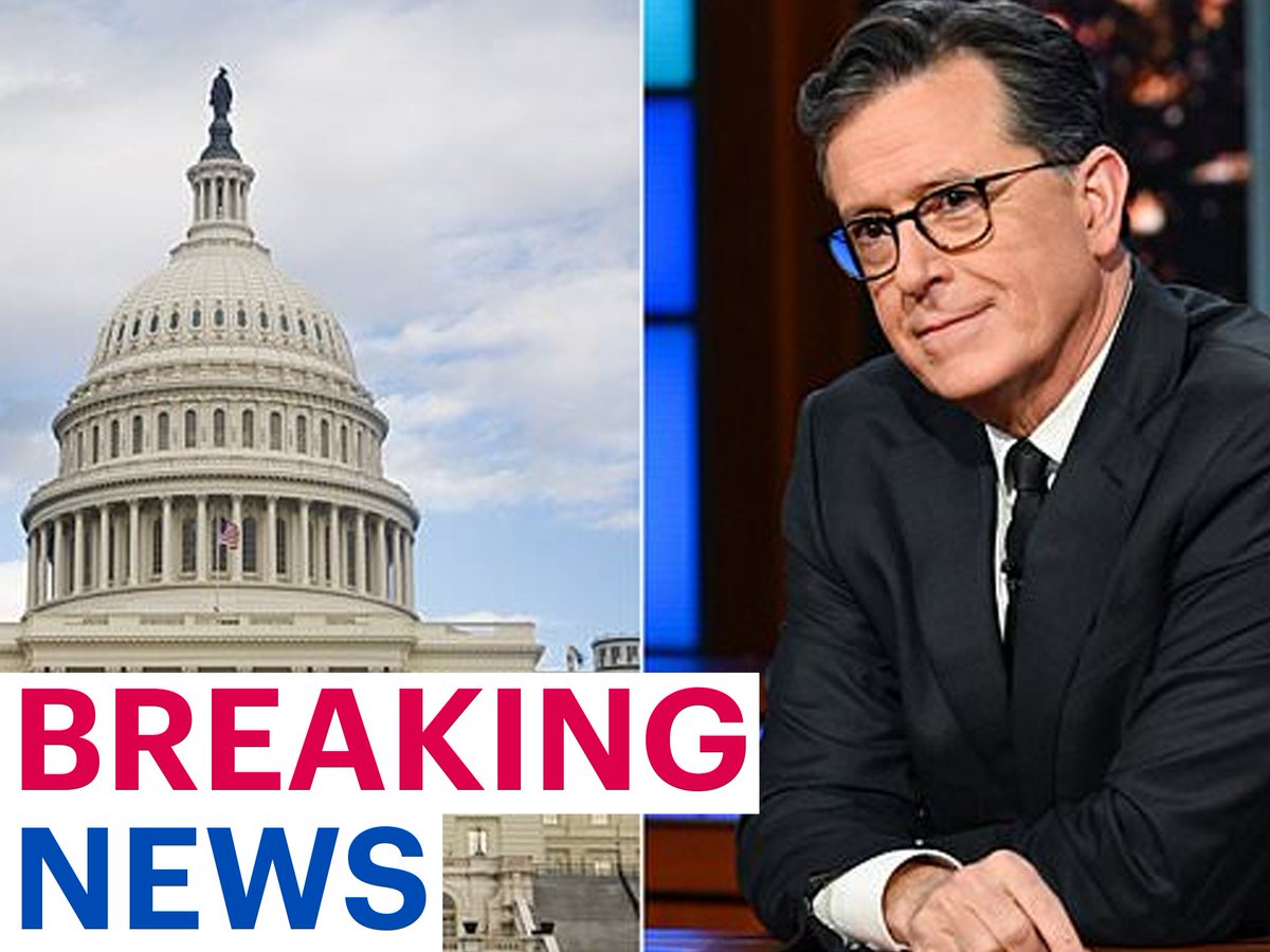 Daily_MailUS's tweet photo. Nine ‘associates’ of The Late Show with Stephen Colbert are ARRESTED at the House of Representatives https://t.co/PdN8RPaEdc https://t.co/3EMIj81IGe