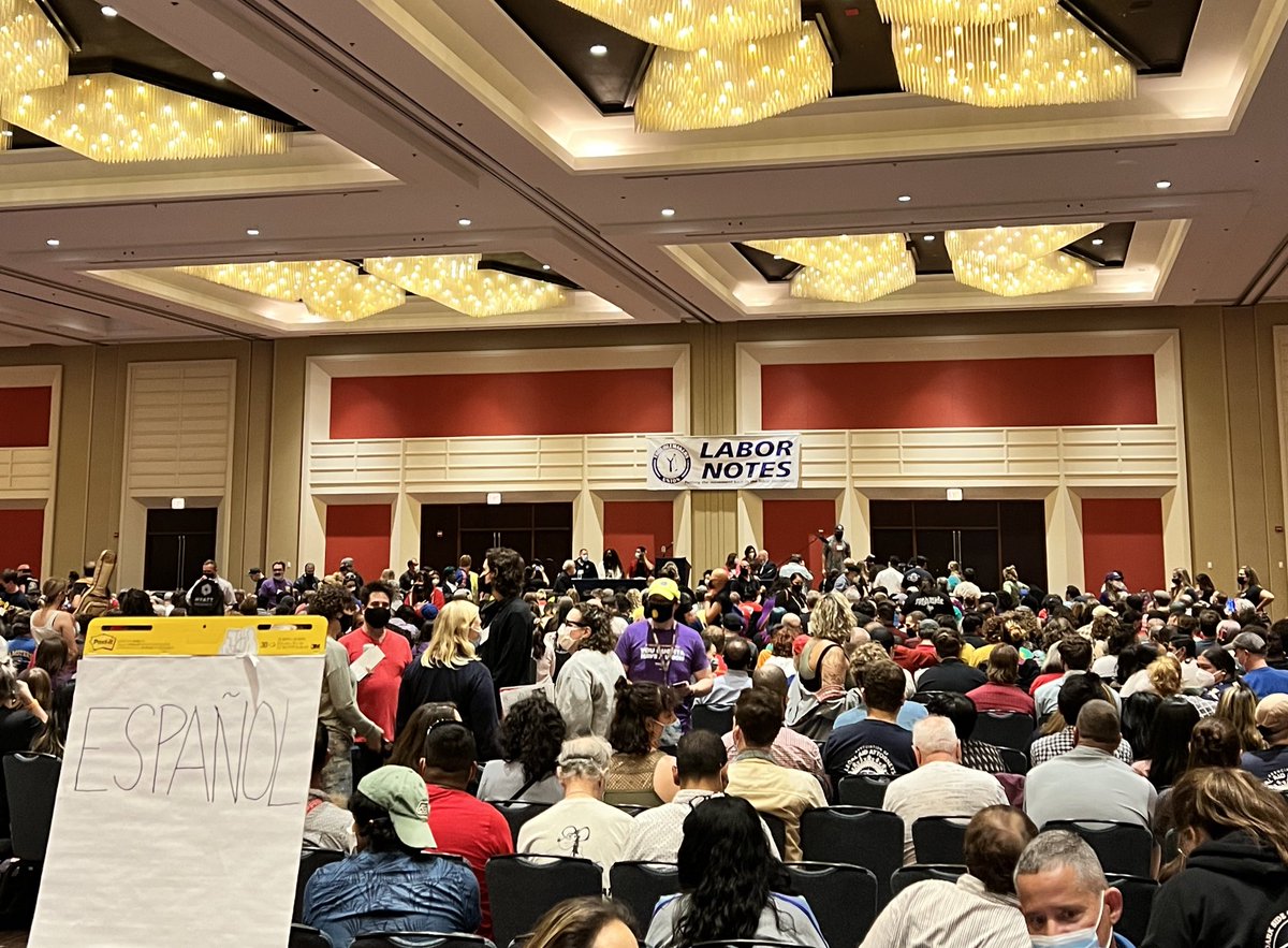 labornotes's tweet image. Main Session is about to start! #LaborNotes2022