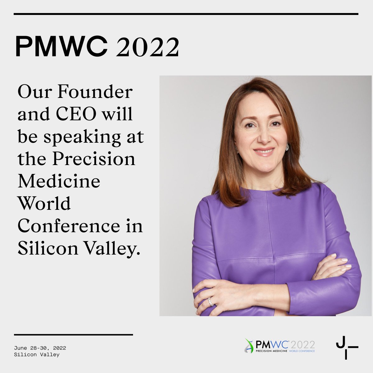 hellojanuaryai's tweet photo. We are proud to announce that our Founder and CEO will be speaking on a panel about the microbiome at the Precision Medicine World Conference this year in Silicon Valley! #PMWC22 https://t.co/ZodoBohkR1