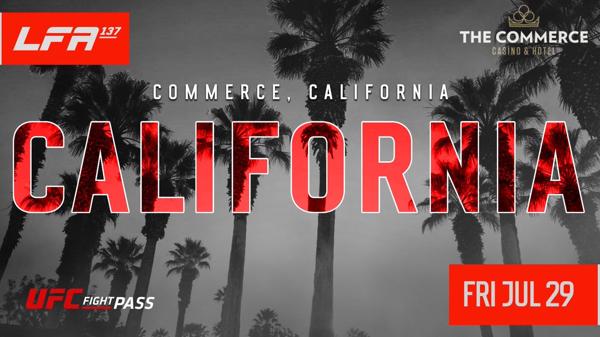LFA is about to have a busy July! 💥 #LFA135 🏜 Friday, July 8 @AZFedTheatre #Phoenix, #Arizona #LFA136 🇧🇷 Friday, July 15 #CIDECasaBranca #Caraguatatuba, #SãoPaulo, #Brazil #LFA137 🏝 Friday, July 29 @CommerceCasino #Commerce, #California #MMA #LFANation @UFCFightPass