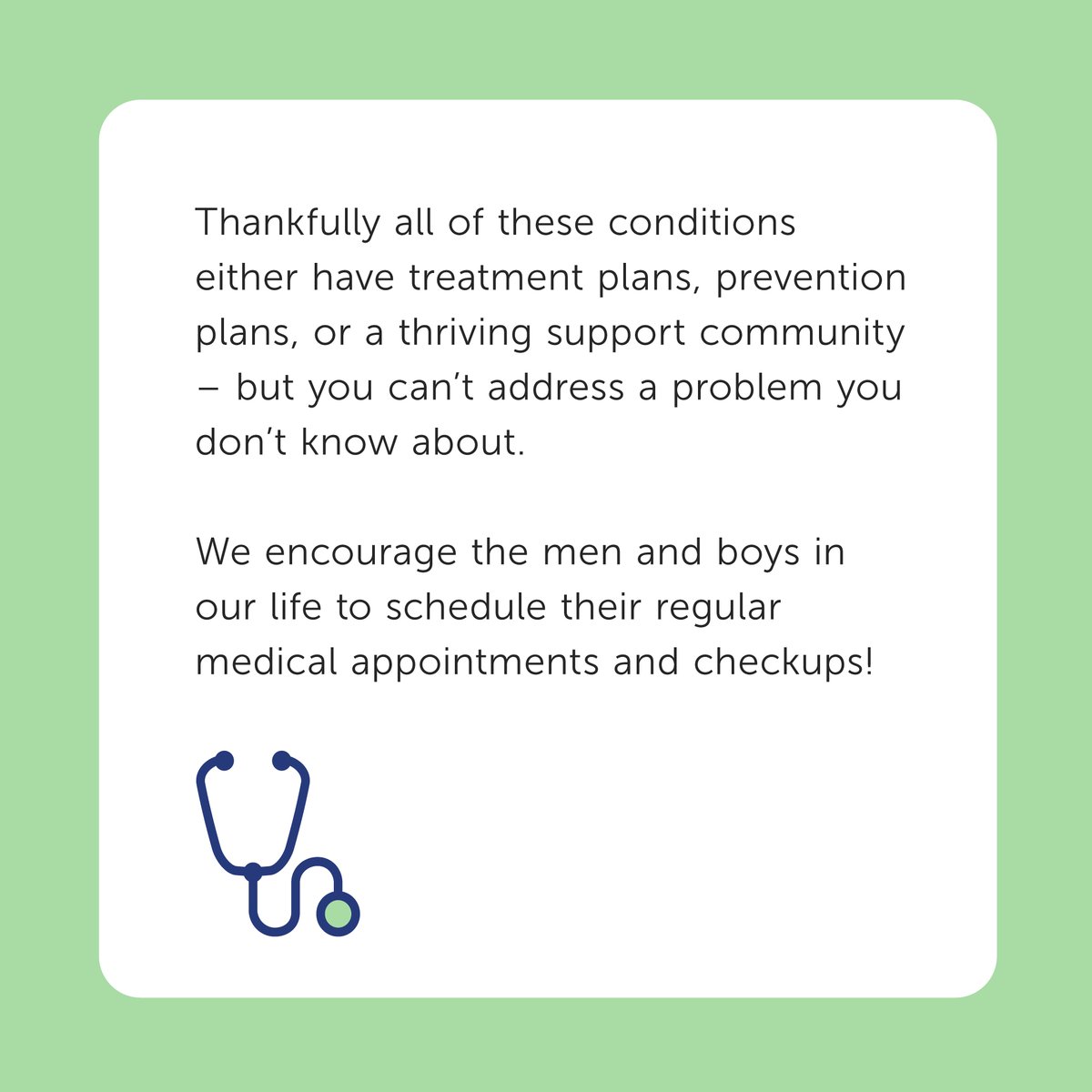 PictureGenetics's tweet photo. Research from the CDC says that men don’t like going to the doctor for fear of bad news or other issues – but skipping those appointments can mean losing the benefit of #earlydetection, treatment, and prevention. So please make sure to schedule your regular exams! #menshealthweek https://t.co/Rq6U3MjIit