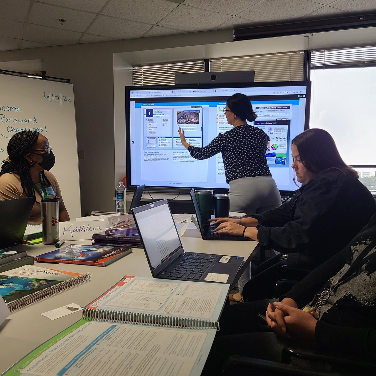 JessicaBeckfor3's tweet photo. Two great sessions preparing our Secondary Math TLFA members for Seasons of learning. #SummerSOL-VIII
@BrowardMath @evans_ame @segarrac https://t.co/RZph1LBVIQ