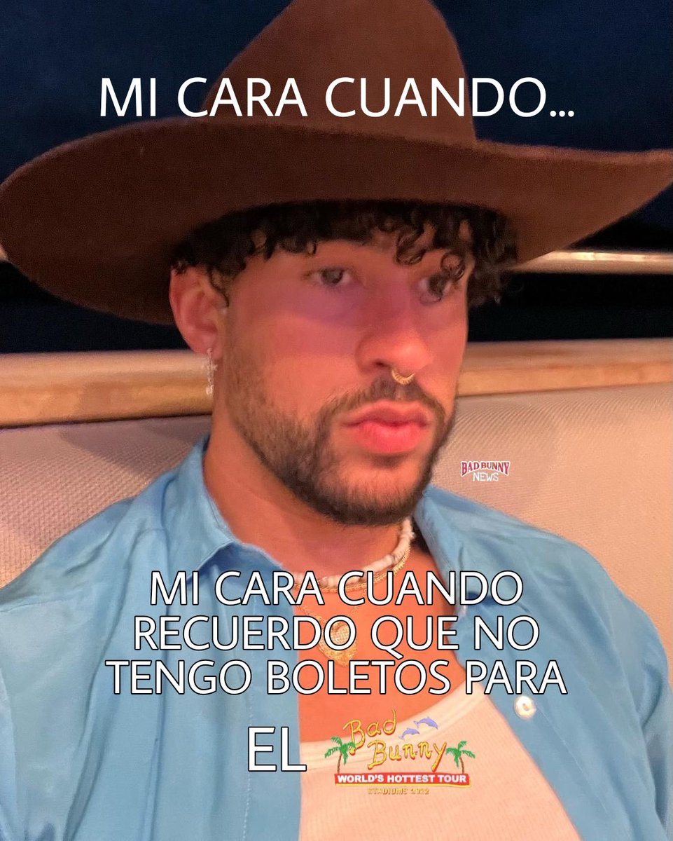 badbunny_news's tweet photo. Noooo :( https://t.co/9TBnwqSTLU