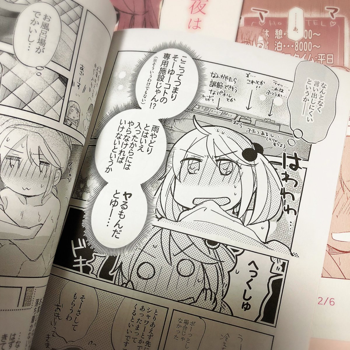 今回は本文用紙は白(なんとなく気分で)
綺麗に刷っていただけてうれしい……遊び紙は迷ったけど近い色で、透け感が欲しかったので(お察しください)今回のイメージに近い色のトレペを入れました。