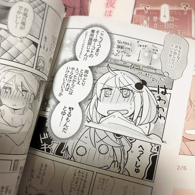 今回は本文用紙は白(なんとなく気分で)
綺麗に刷っていただけてうれしい……遊び紙は迷ったけど近い色で、透け感が欲しかったので(お察しください)今回のイメージに近い色のトレペを入れました。 