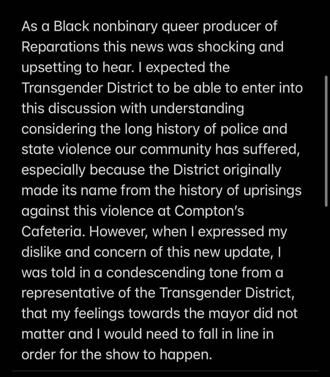 the reason i had to withdraw from the Juneteenth Brunch i was producing.