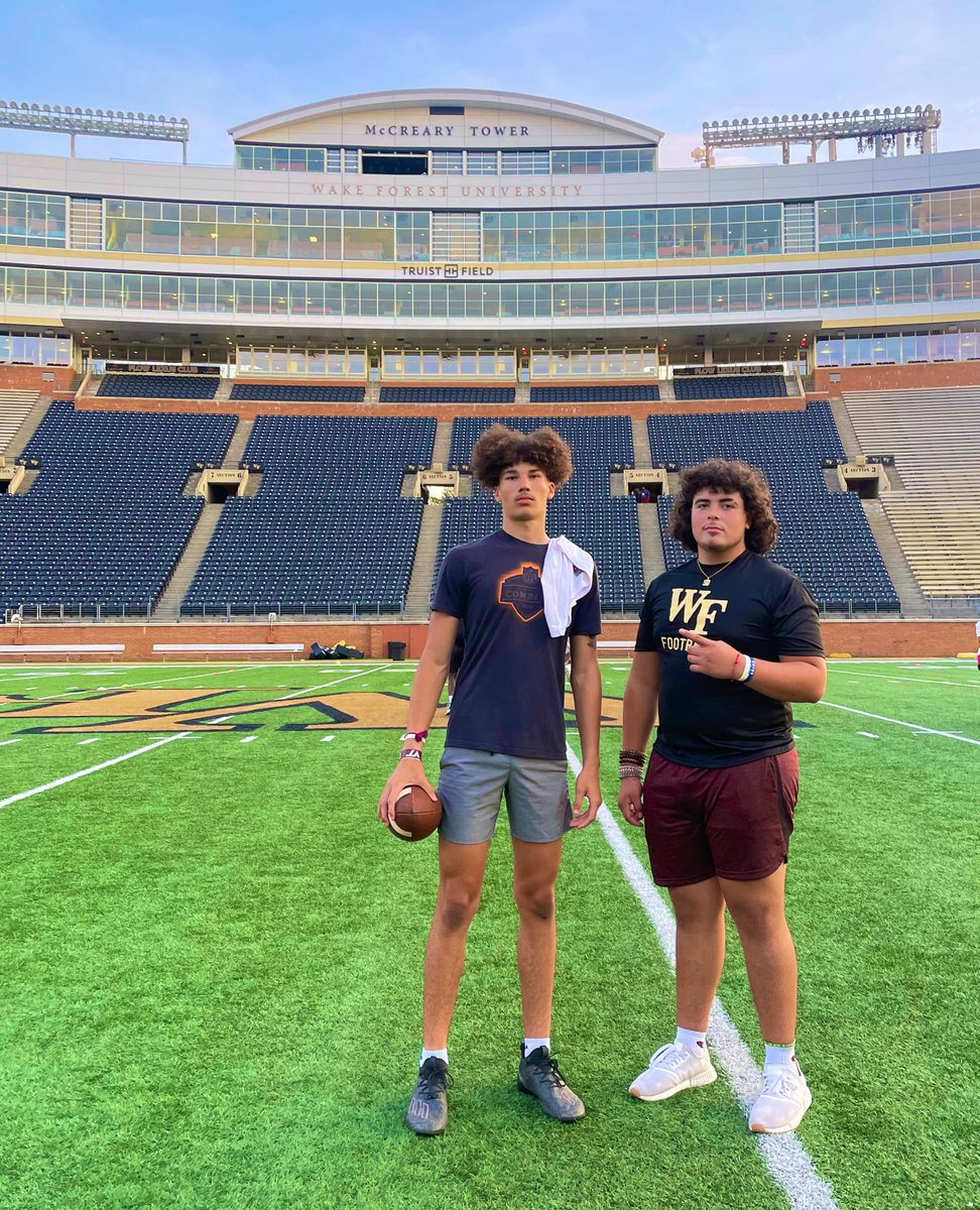 ElijahTillery2's tweet photo. Thank you @WakeFB @CoachR_Wake  for having @JesusBe41998263 and I today. https://t.co/tyVOBsxOqK