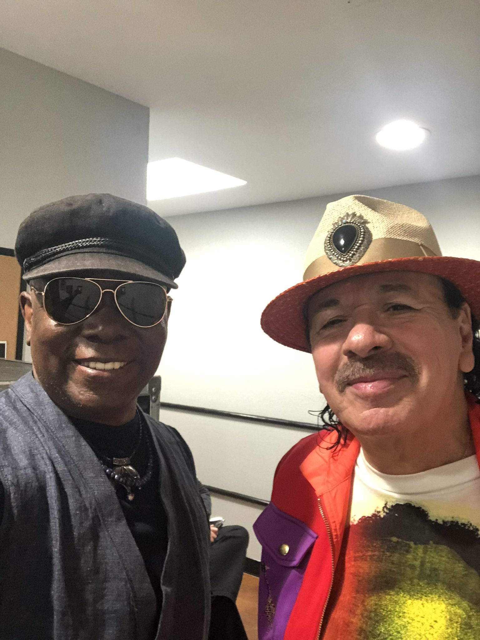 Philip Bailey on Twitter: &ldquo;Backstage with @SantanaCarlos on the first