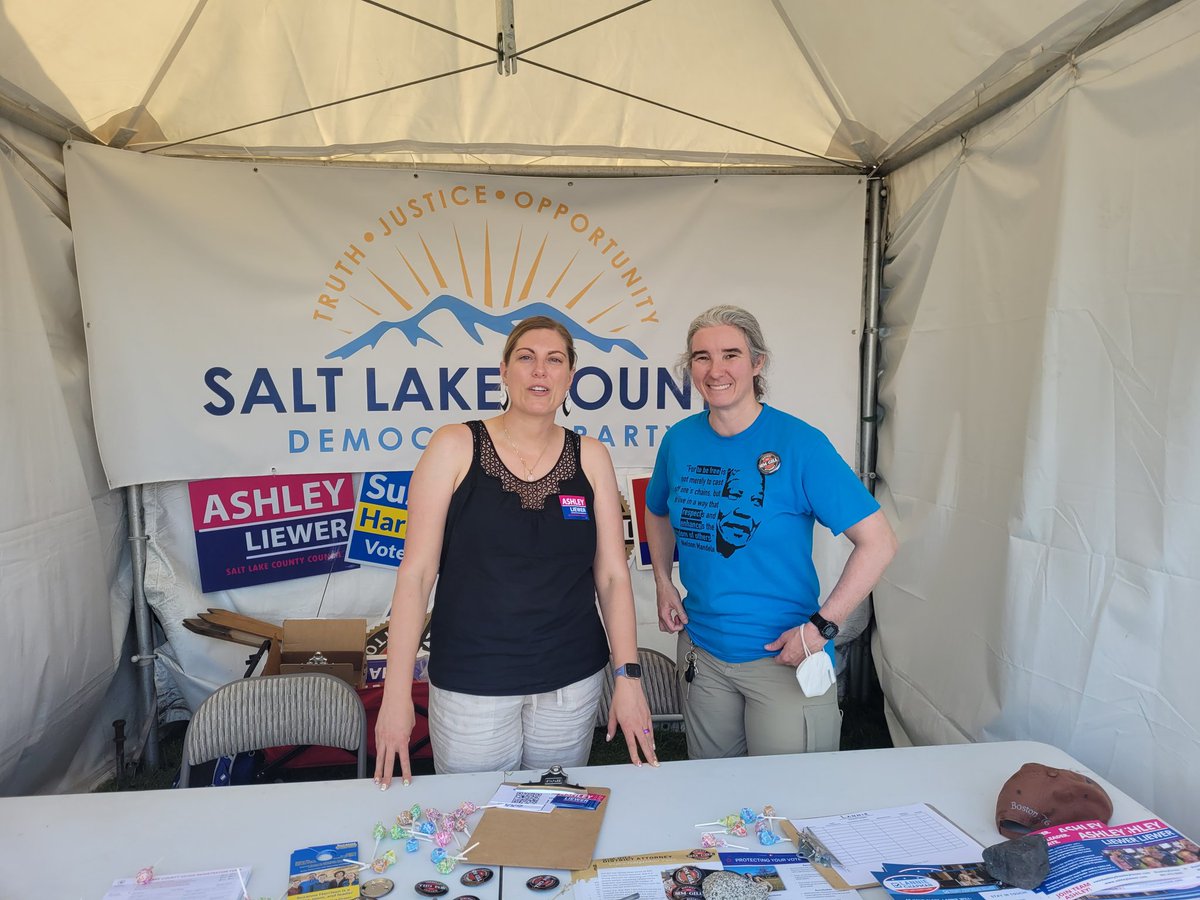 AshleyLiewer's tweet photo. Come see us at WestFest this evening and tomorrow! #Ashleyliewer #lanniechapman #simgill #utpol #slco https://t.co/uqZyC7GPnA