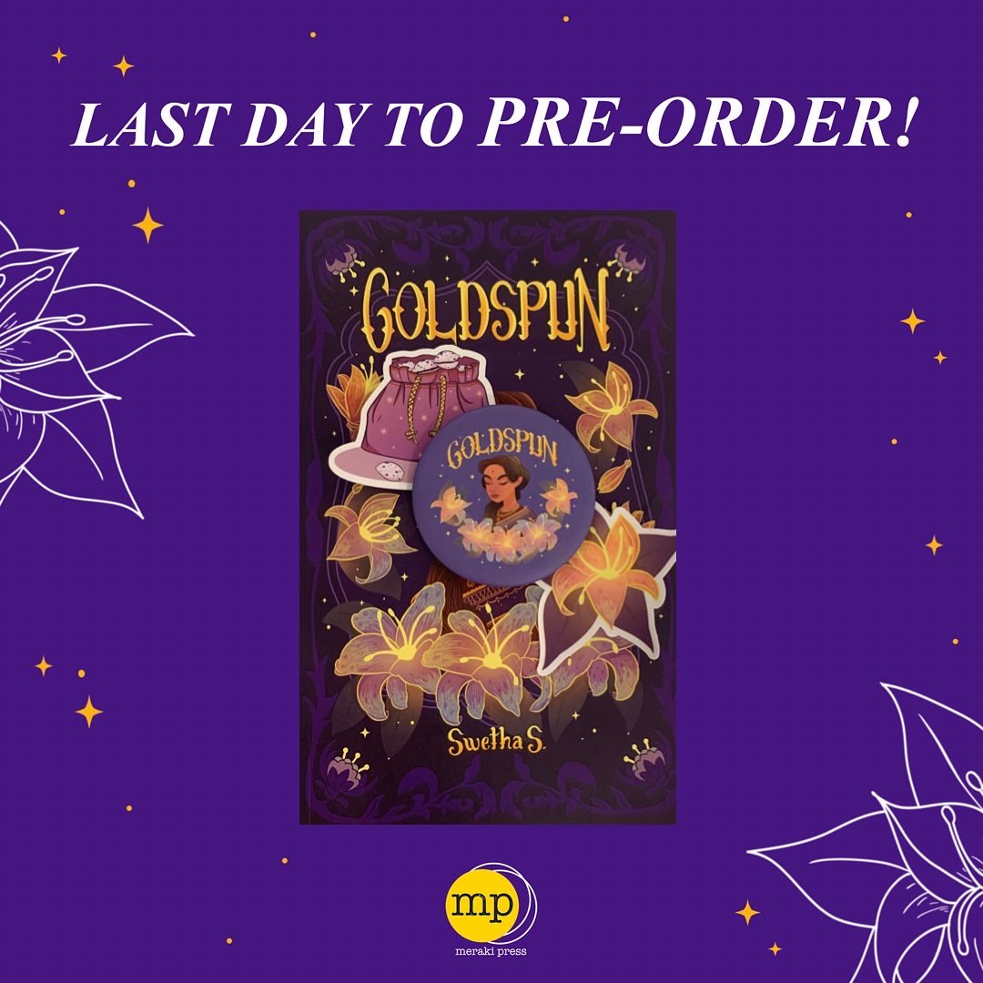 MerakiPress's tweet photo. Don’t miss out on some sweet, sweet merch. Hurry and pre-order Goldspun now or before 11.59pm tomorrow on the 19th of June!✨ https://t.co/8ni7DCAmgF https://t.co/h9CmGQH9NT